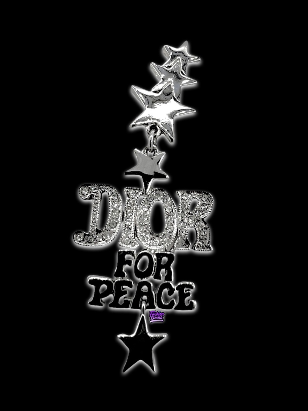 Dior By John Galliano Vintage Dior For Peace Y2K Diamanté Crystal Jewelry Set - Picture 4 of 17